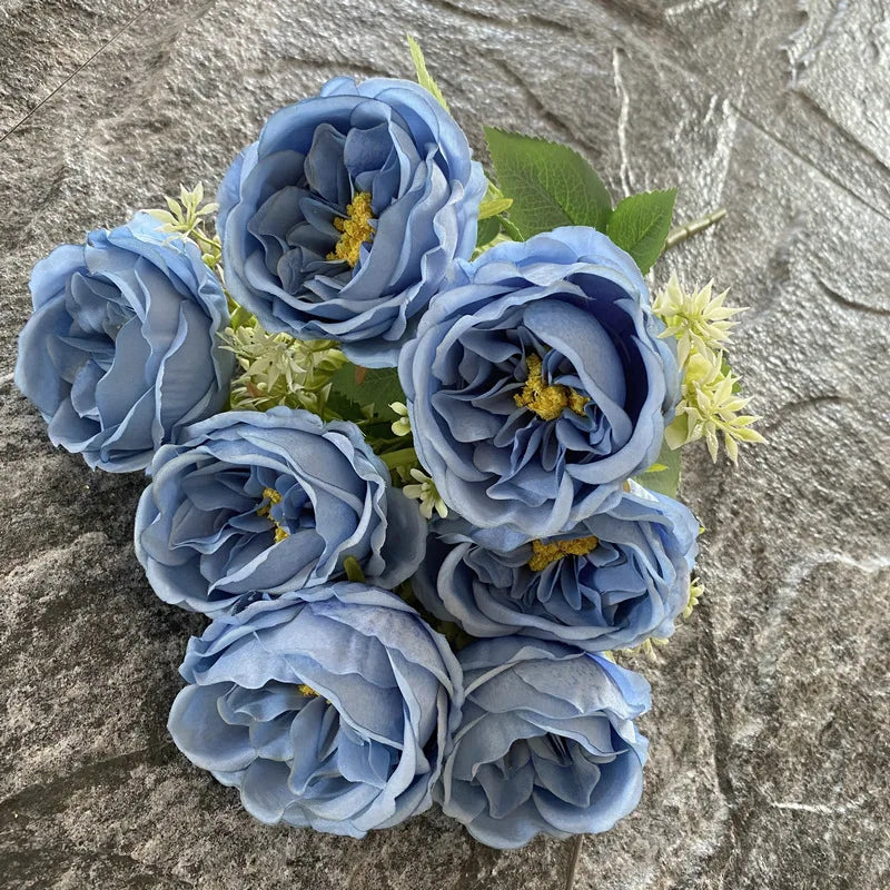 bouquet de roses en soie pour mariage et décoration intérieure - vue 16 sur 19