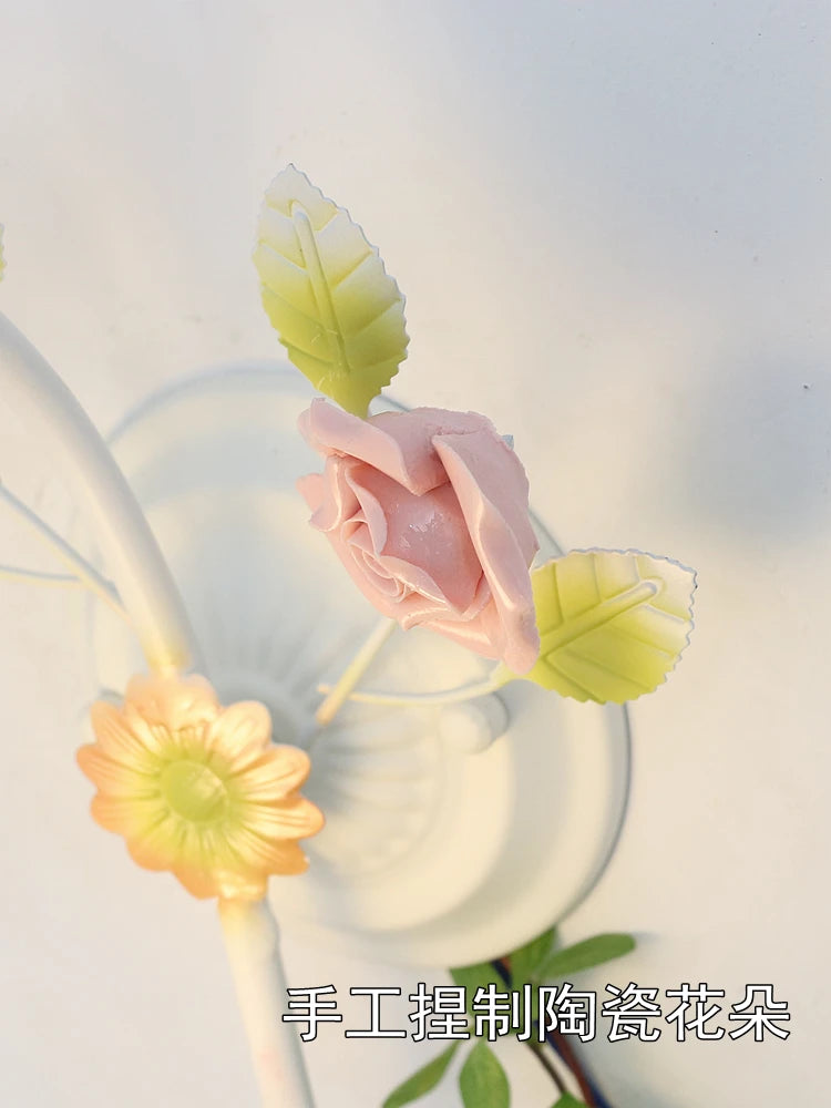 applique murale moderne fleurs pour décoration lumineuse chaleureuse - vue 7 sur 8