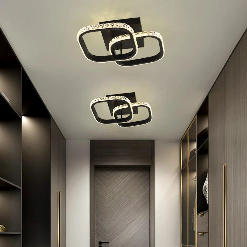 lustre led moderne pour allée couloir et intérieur - vue 5 sur 24