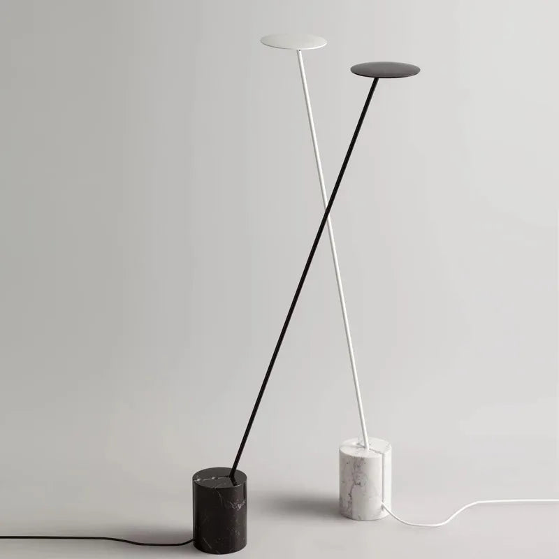 Lampadaire LED marbre créatif minimaliste moderne - vue 6 sur 9
