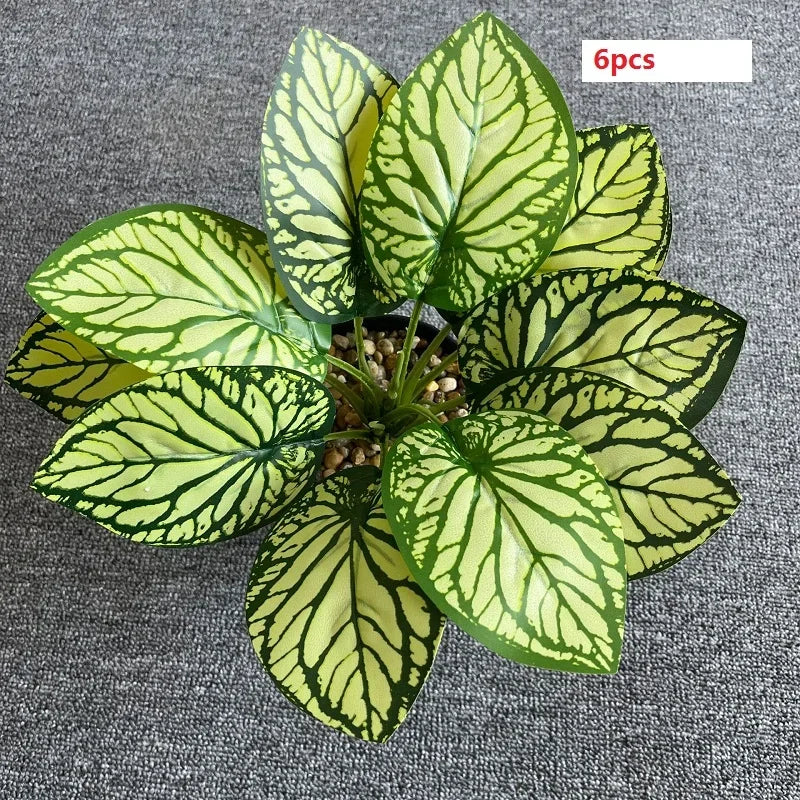 feuilles de phénix artificielles décoration verte en plastique - vue 11 sur 40