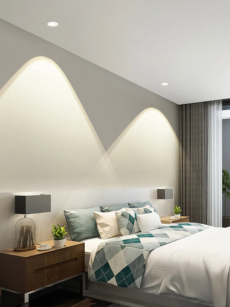 plafonnier led dimmable spots encastrés angle réglable pour intérieur - vue 6 sur 10