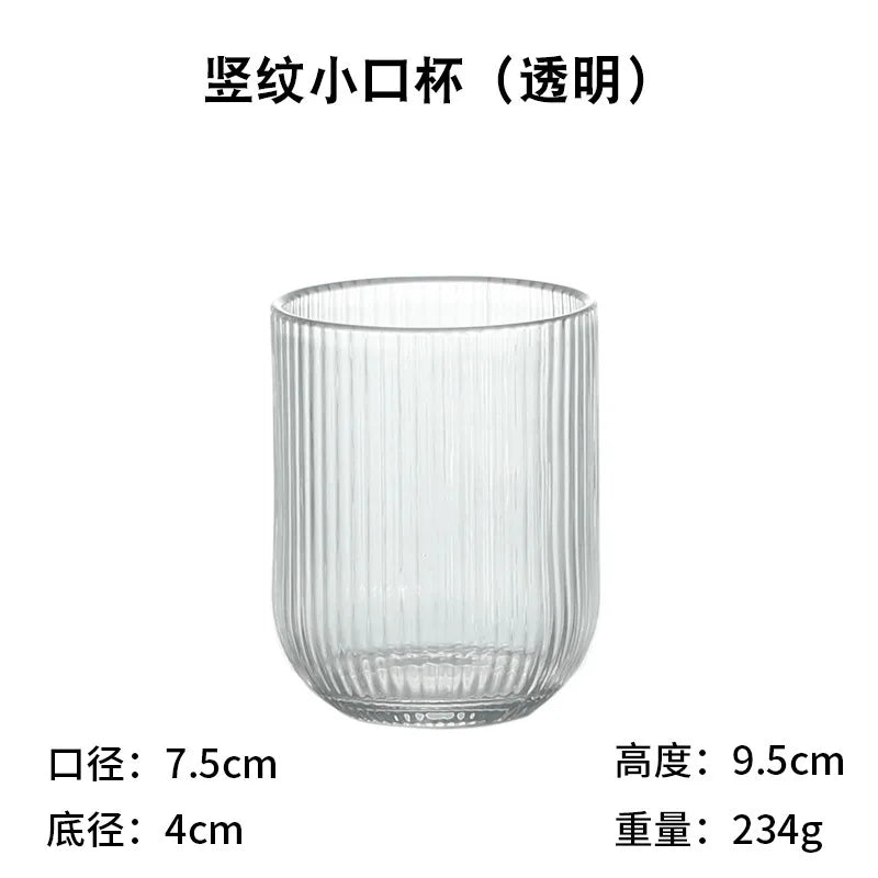 Tasses verre design créatif relief usage boissons maison