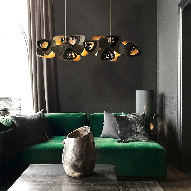 Lustre de salle à manger LED en cristal postmoderne - vue 4 sur 11