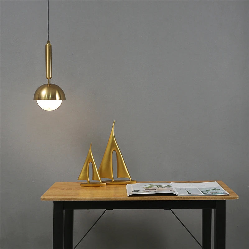 suspension en fer d'art moderne avec éclairage led