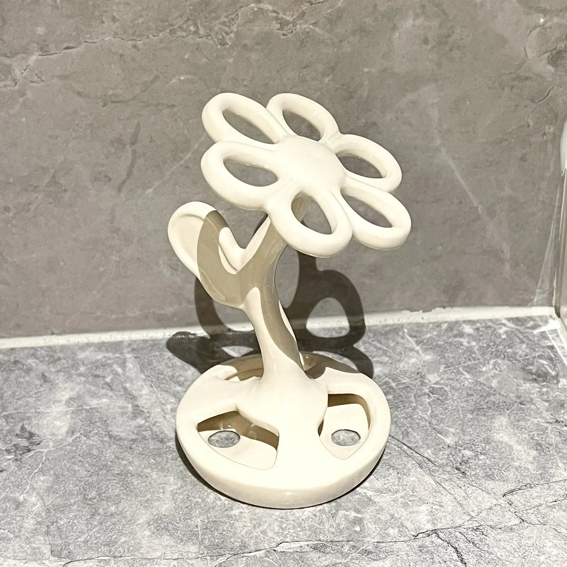 support de rangement élégant pour brosses et maquillage