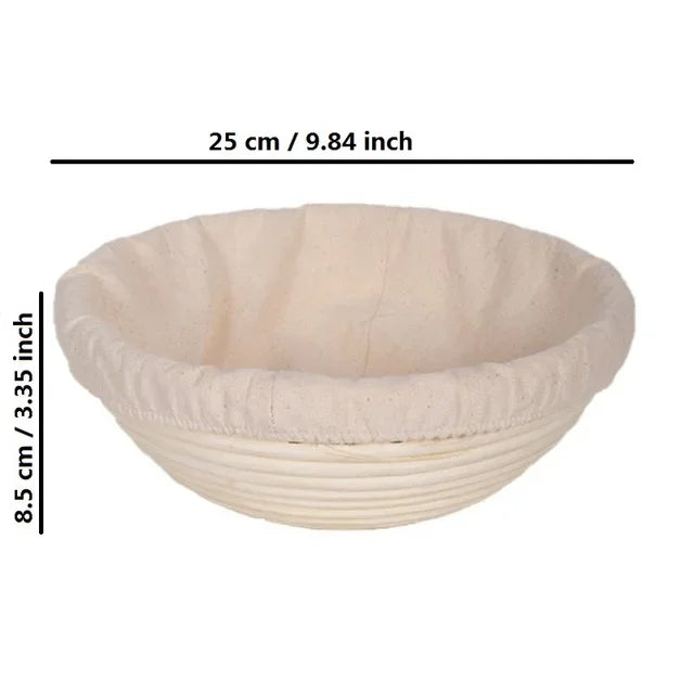 corbeille à pain en rotin panier pour cuisson et fermentation - vue 18 sur 18