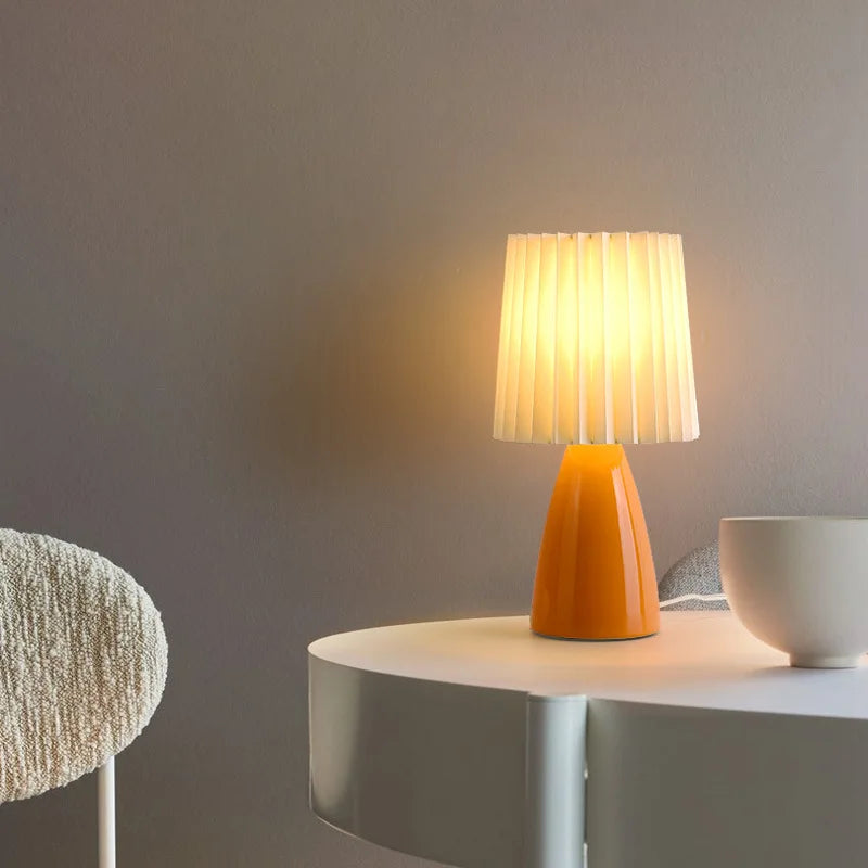 Lampe bureau rétro net rouge veilleuse chaleur - vue 2 sur 13