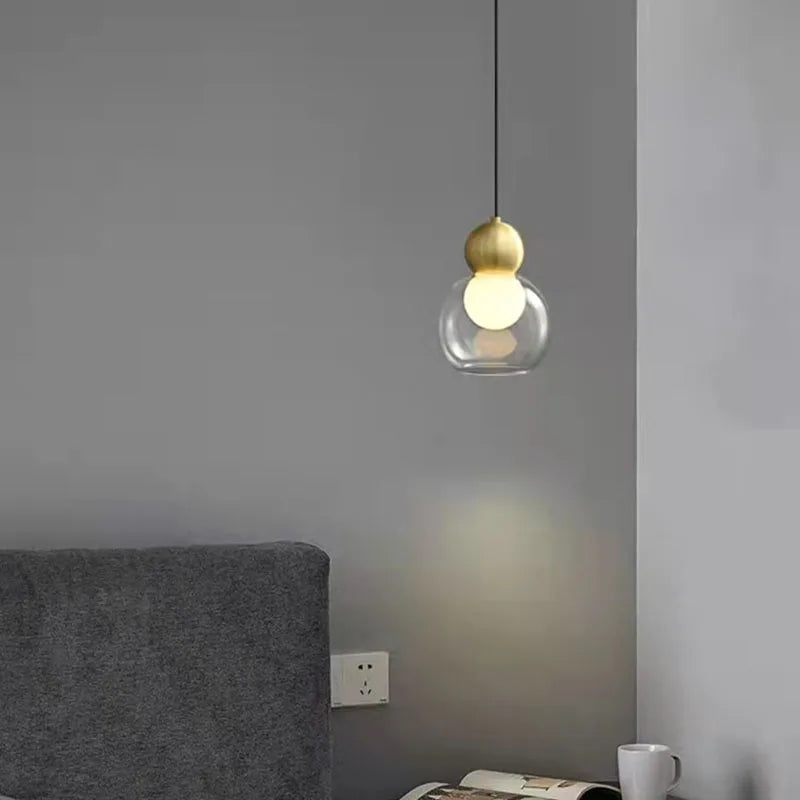suspension moderne en verre pour décoration intérieure