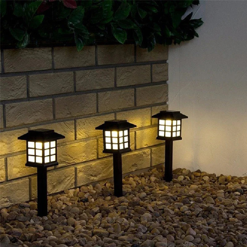 lampe de jardin solaire led étanche à changement de couleur - vue 4 sur 7