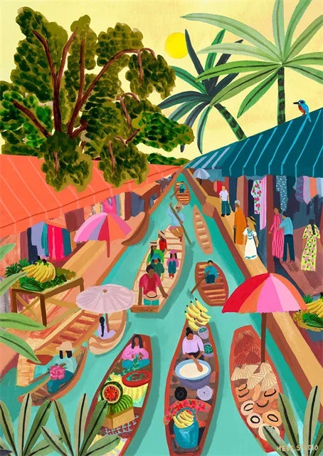 affiches et impressions colorées de paysages abstraits pour décoration intérieure