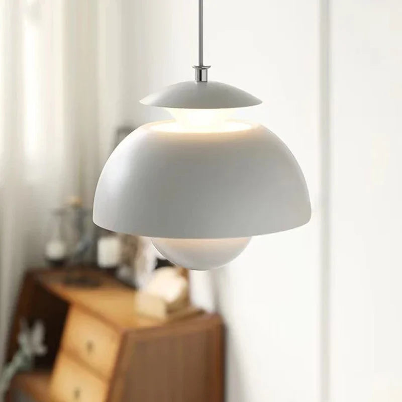 Suspension design nordique led fleur bourgeon moderne