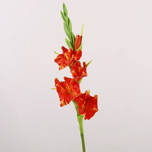fleurs artificielles glaïeuls pour décoration de fête et bureau