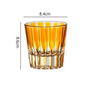verre whisky cocktail 200 ml rayures verticales design