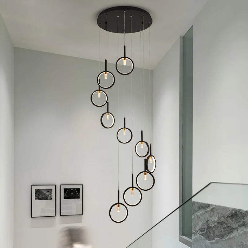 lustre moderne simple en forme trapézoïdale pour décoration intérieure - vue 2 sur 12