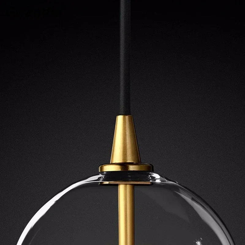 suspension en verre transparent pour un éclairage moderne décoratif - vue 7 sur 10