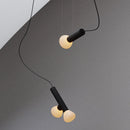 suspension design artistique en verre réglable pour intérieur décoratif