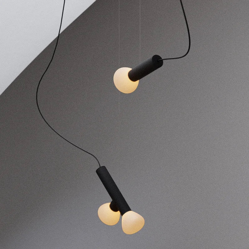 suspension design artistique en verre réglable pour intérieur décoratif