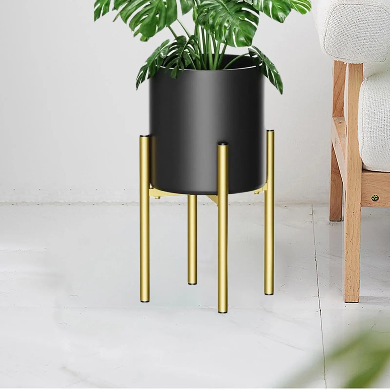 support de plantes en métal élégant et réglable pour intérieur extérieur - vue 4 sur 7