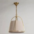 Lustre Américain Simple en tissu et métal style minimaliste