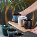 Tasse à thé japonaise en grès style minimaliste