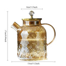 Carafe verre borosilicate grande capacité résistante chaleur