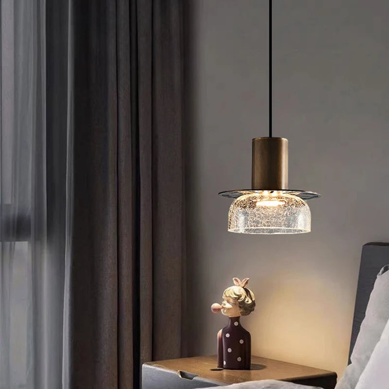 suspension créative en verre pour éclairage intérieur réglable - vue 5 sur 12