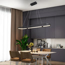 suspension moderne à led pour décoration intérieure linéaire et élégante