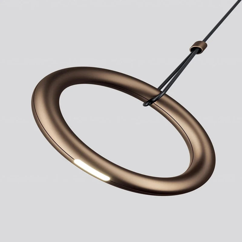 suspension anneau réglable 	 4000k art déco - vue 6 sur 10