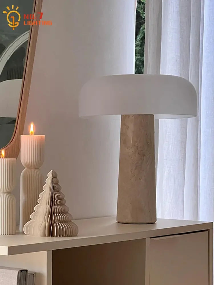 Lampe de Table LED en forme de champignon au Design nordique - vue 3 sur 6