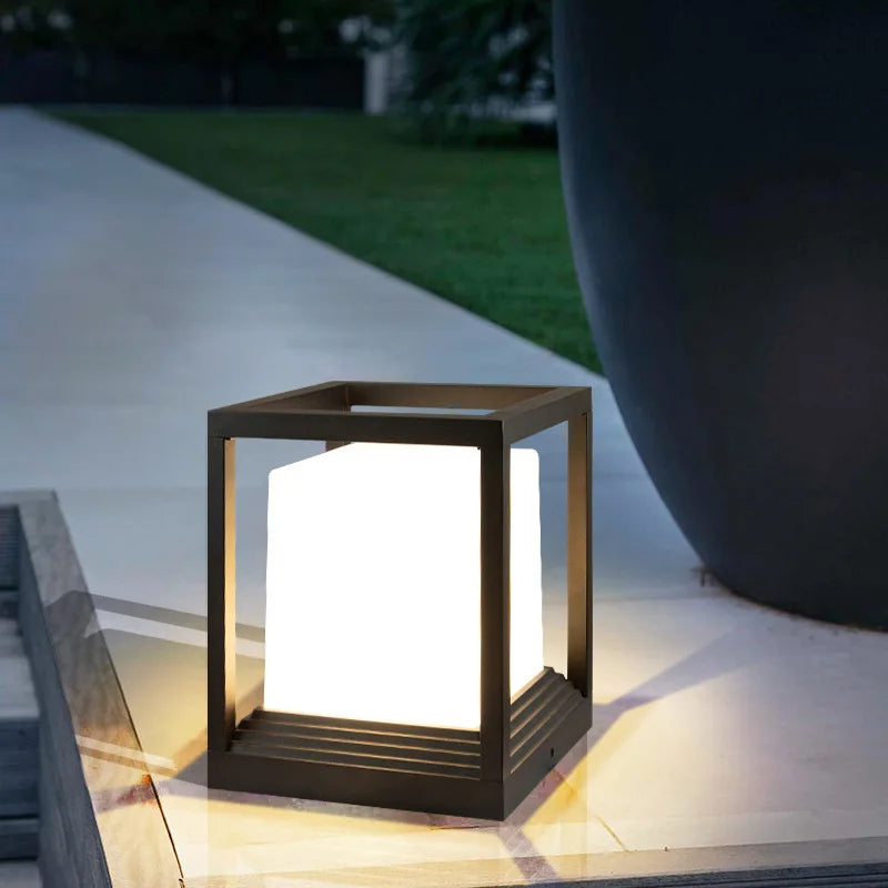 lampe de jardin solaire avec intensité variable et télécommande - vue 7 sur 12