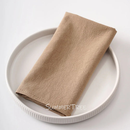 Serviette de table coton lavé style vintage