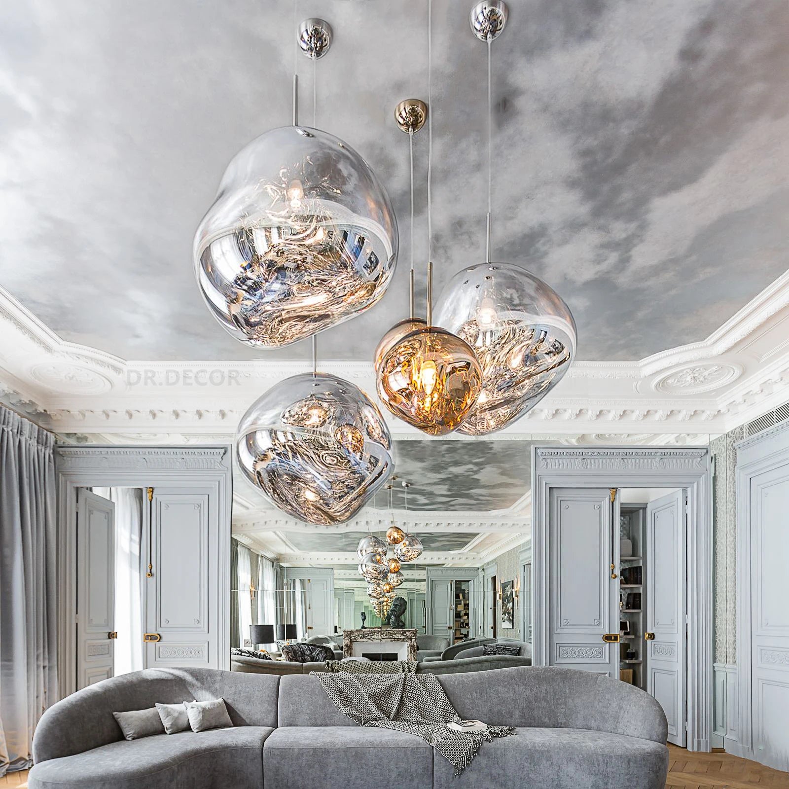 Suspension nordiques éclairage moderne Macaron déco suspension créative industrielle PVC lampe à lave Loft Bar café lampe suspendue