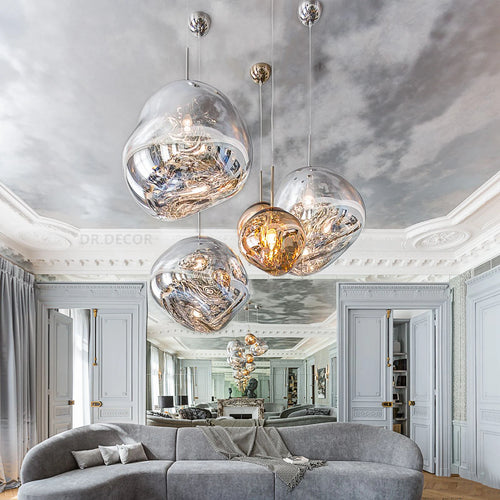 Suspension nordiques éclairage moderne Macaron déco suspension créative industrielle PVC lampe à lave Loft Bar café lampe suspendue