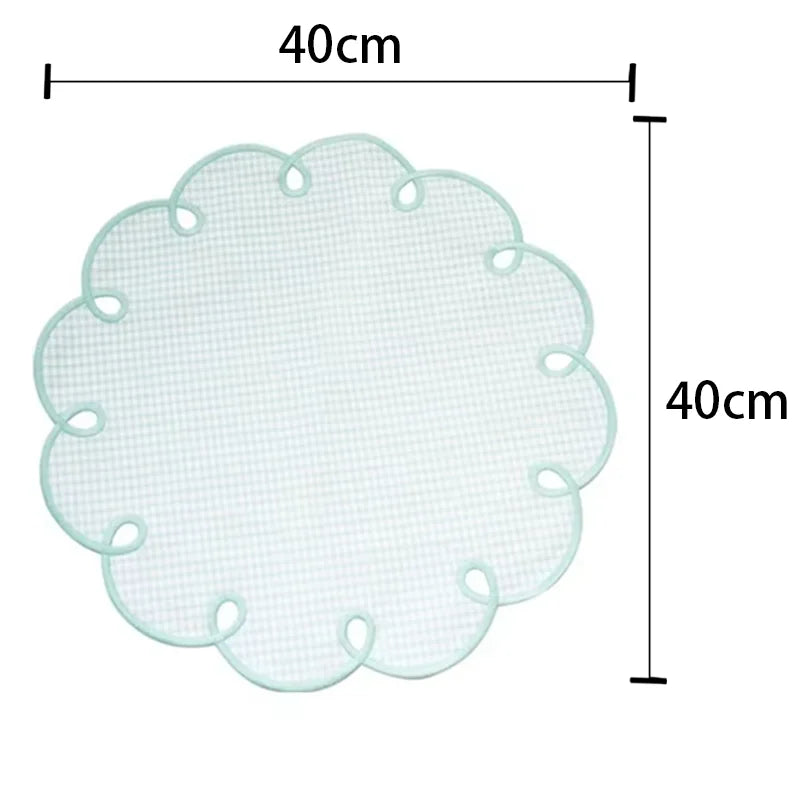 Set de table coton brodé style rétro romantique