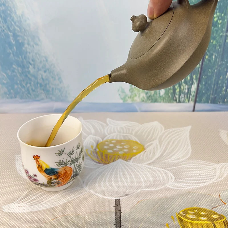 théière yixing zisha artisanale rétro en argile 2l - vue 6 sur 6