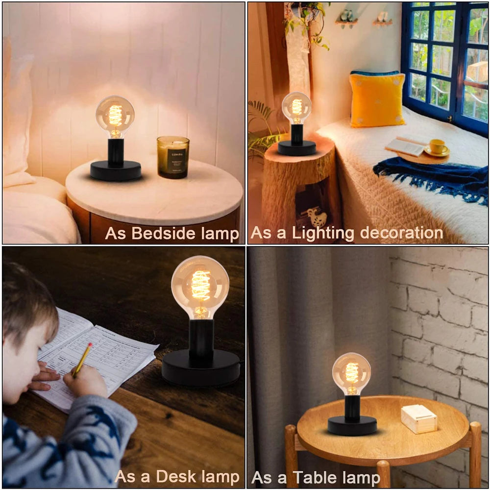 lampe de table industrielle cordon 1.8m interrupteur - vue 8 sur 9