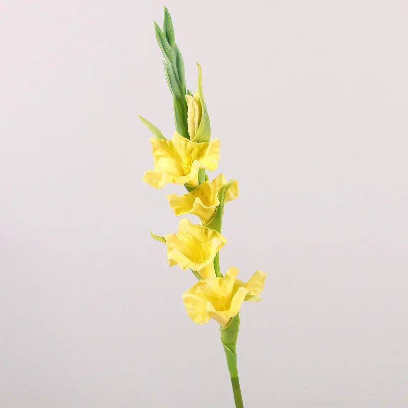 fleurs artificielles glaïeuls pour décoration de fête et bureau - vue 9 sur 12