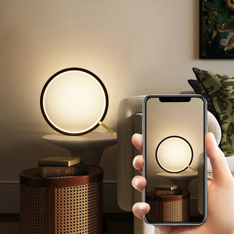 lampe usb ronde led gradation continue - vue 5 sur 6
