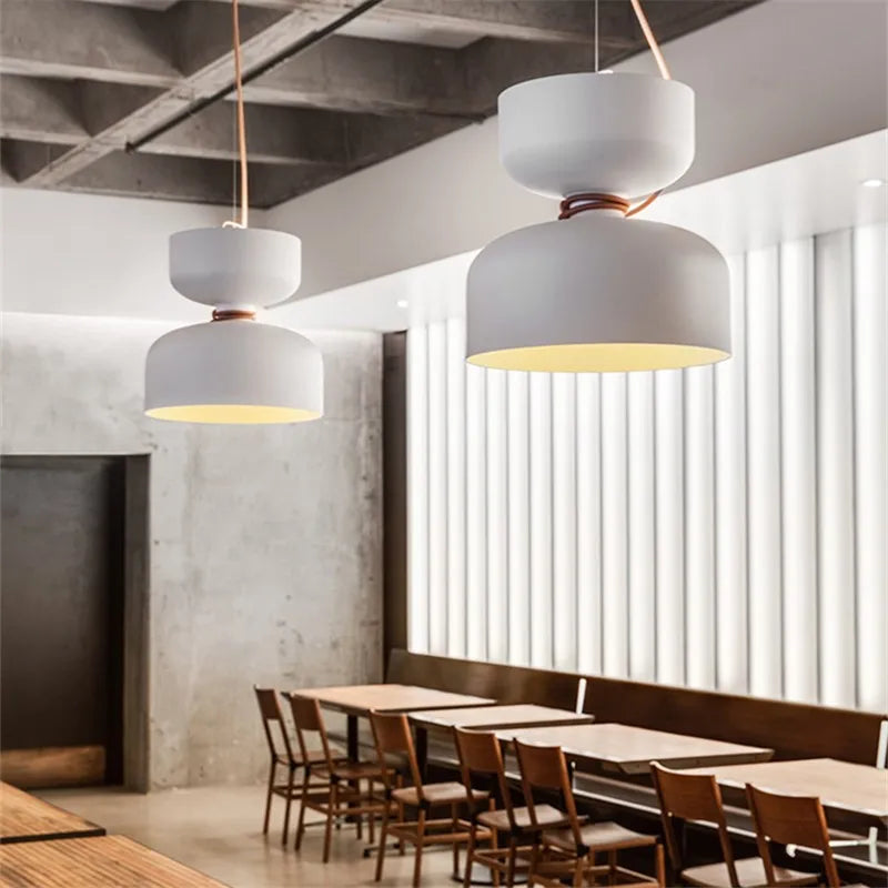 Suspension à deux têtes design moderne pour intérieur