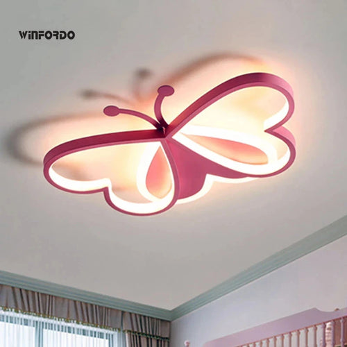 lustre winfordo led 	 avec motif papillon et intensité réglable
