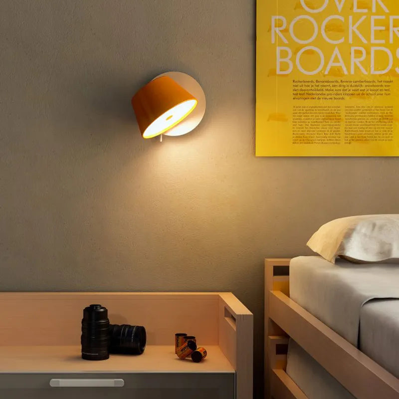 Applique murale LED abat-jour conique rotatif - vue 3 sur 10