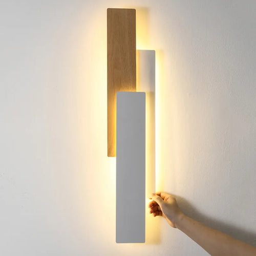 Applique murale moderne en bois naturel