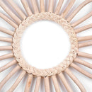 miroir rond vintage en rotin style bohème chic