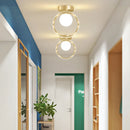 led verre white plafonnier decor chambre salon escalier balcon