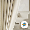 Rideau occultant plissé motif enfant salon chambre balcon