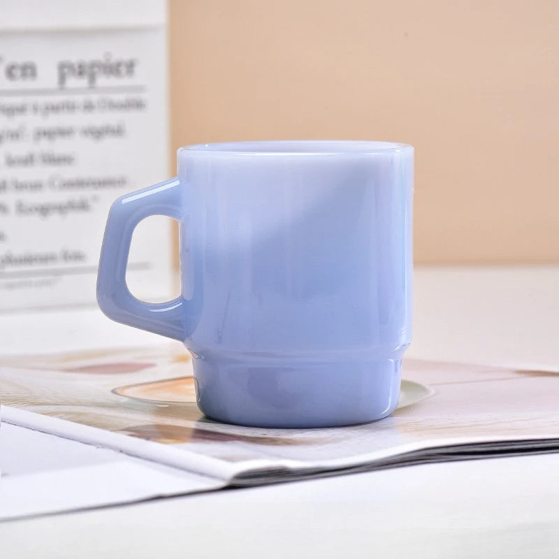 Mug en verre style coréen anse ergonomique 230ml
