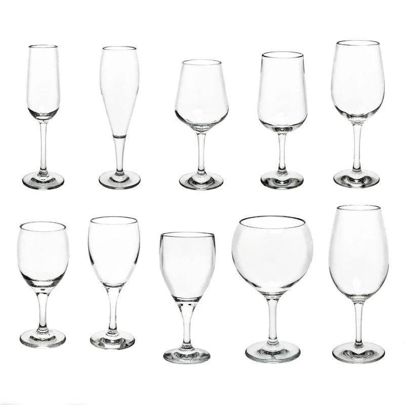 Verres a vin incassables sans pied elegants reutilisables - vue 2 sur 7