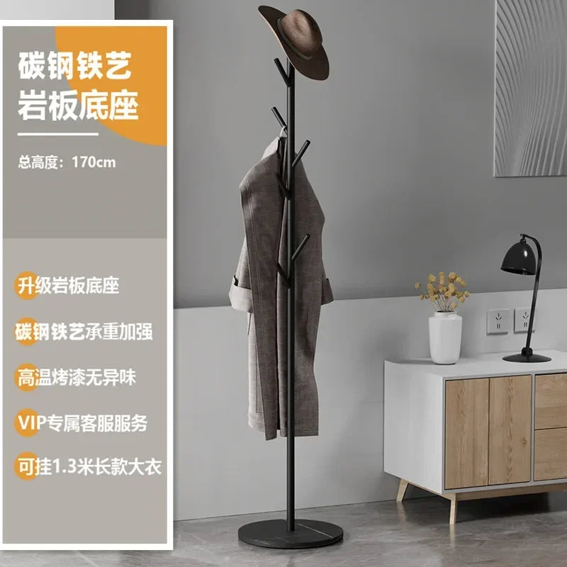 porte-sacs et porte-vêtements en métal design élégant pour rangement pratique
