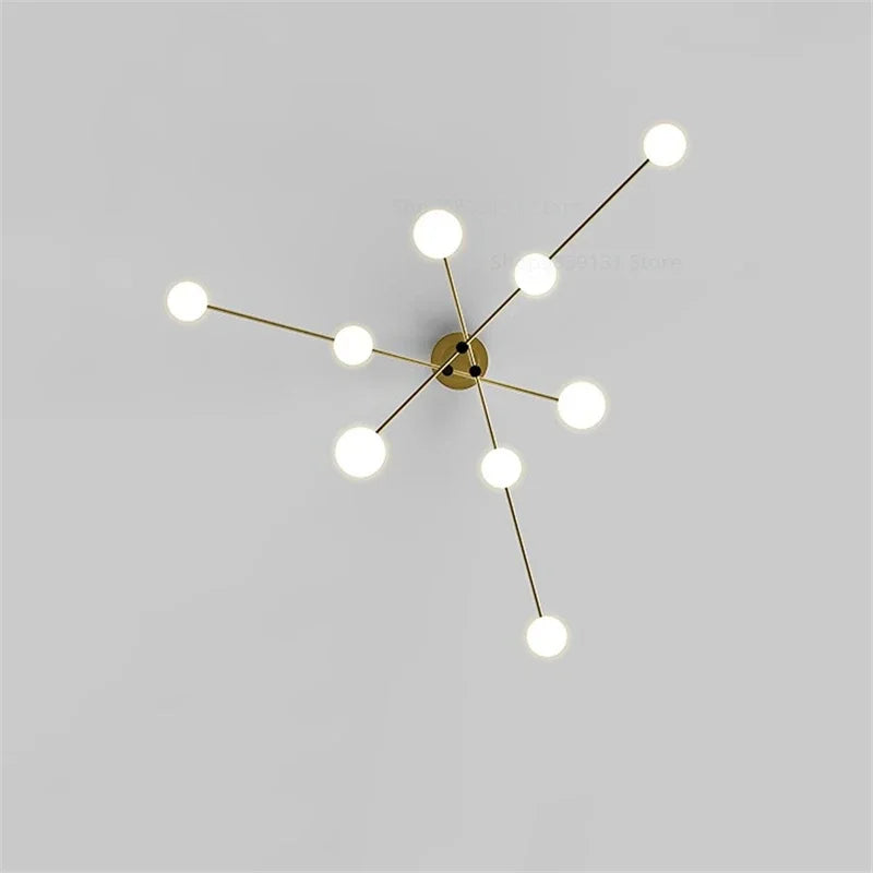 lustre led moderne youlaike en verre pour salon cuisine
